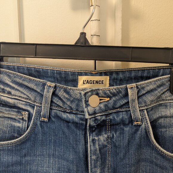 L'AGENCE Scottie Wide-Leg Jeans - Hayward - Size 26 - Hemmed to 26" - Picture 6 of 9